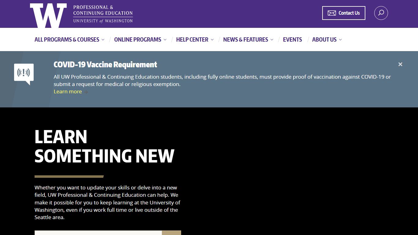 Home - UW Professional & Continuing Education