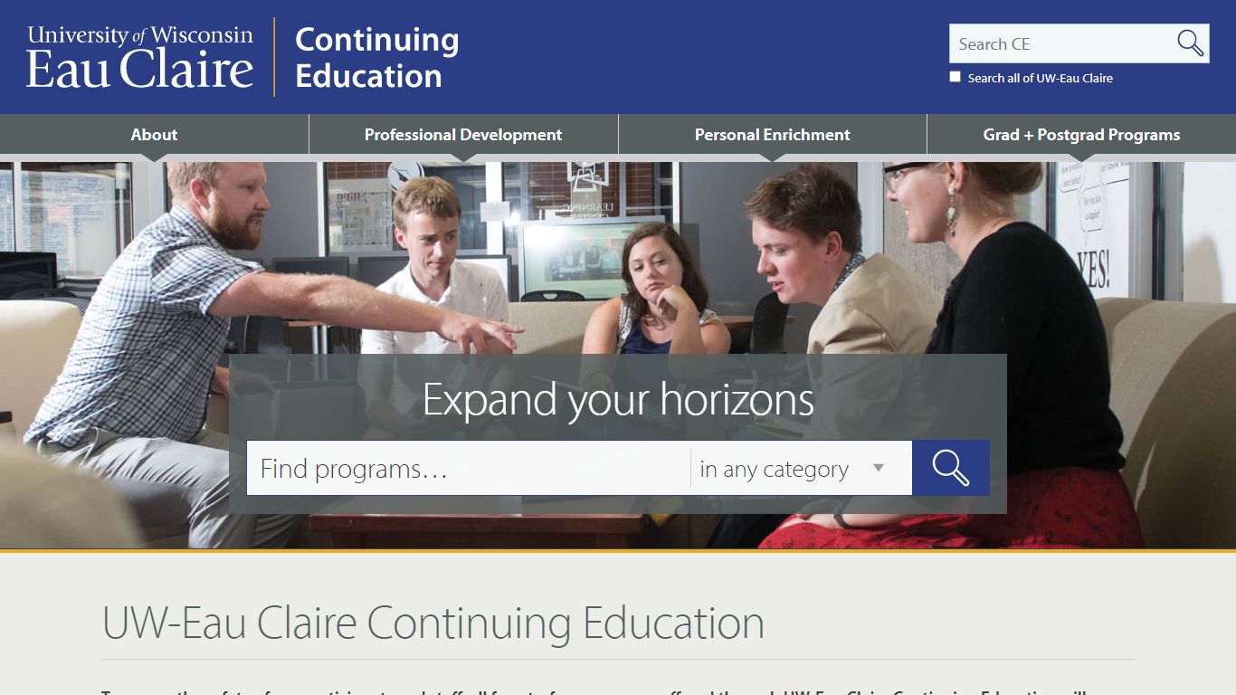 UW-Eau Claire Continuing Education | Continuing Education at University ...