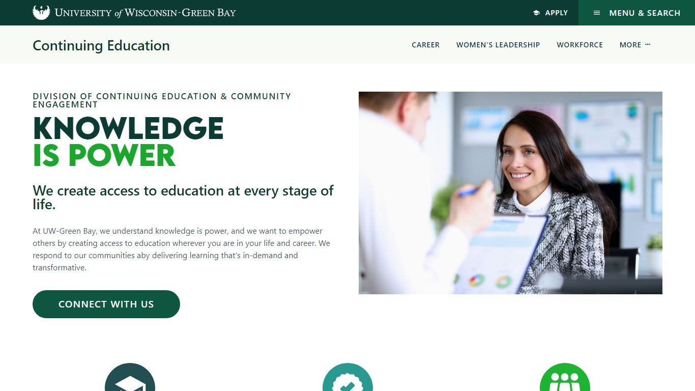 Continuing Education & Community Engagement - UW-Green Bay